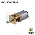 (6V) Motor N20 con caja reductora de 1000 RPM