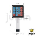 Teclado de membrana 4x4