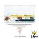 kit de 140 puentes para protoboard