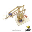Kit brazo robótico de madera (sin servos)