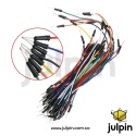 65 puentes para protoboard