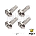 Set de 4 tornillos M3 de 10mm con cabeza de hongo