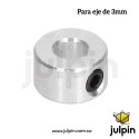 Collarín con tornillo prisionero para eje de 3mm