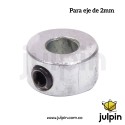 Collarín con tornillo prisionero para eje de 2mm