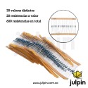 Kit de 600 resistencias de precisión