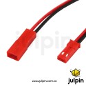 1 par de conector macho + hembra con cable de 10cm