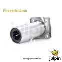 Base con rodamiento lineal extendido para eje de 12mm