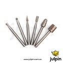 Set de 6 mini brocas para fresadora Router CNC