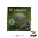 PILA ALCALINA TIPO BOTÓN GP 176A (LR44) – 1.5V