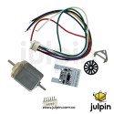 Kit de motor DC con disco perforado y encoder fotoeléctrico
