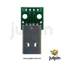 Placa convertidora de USB macho a DIP de 2,54 mm y 4 pines