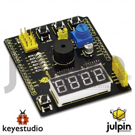Shield o Escudo multi-proposito V2 con varios sensores para arduino Shield o Escudo multi-proposito V2 con varios sensores para arduino