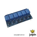 Módulo de 6 Relés Optoacoplados de 5V