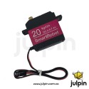 Servo Digital SR-6120MG de 20 kg·cm y engranaje metálico de 270°