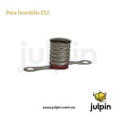 Portalámparas E10 Metálico con Terminal de Extensión de Doble Orificio