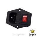 Makerbot Power Switch – Rojo, 3 terminales con luz