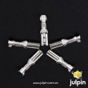 Set x 5 Terminales eléctricos tipo Plug Spring 2,8 mm no aislados