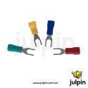 Terminal eléctrico aislado tipo horquilla SV1.25-3 para cable de 0,5–1,5 mm²