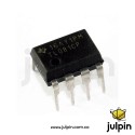 Amplificador operacional TL081CP DIP-8 JFET – Texas Instruments