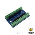 Placa de expansión para Arduino Nano con borneras