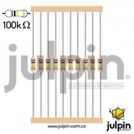 Paquete x 10 resistencias de 47K Ohmios