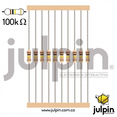 Paquete x 10 resistencias de 47K Ohmios