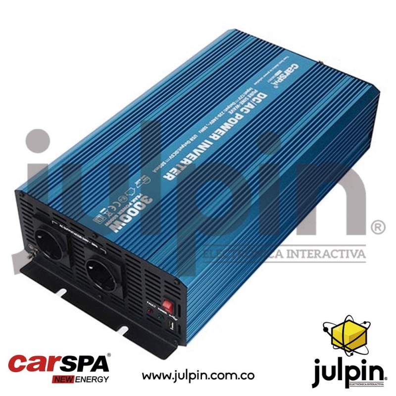 Inversor de Corriente de Onda sinusoidal Pura 3000W Convertidor DC