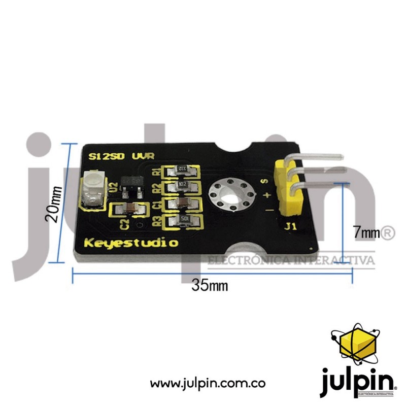 Módulo sensor ultravioleta GUVA-S12SD 3528