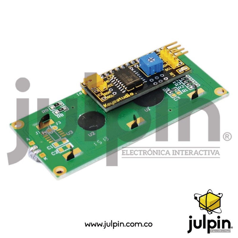 Pantalla LCD 2x16 con la interfaz de comunicación I2C para ARDUINO ...