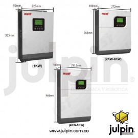 Inversor híbrido de 5000VA con controlador de carga solar MPPT