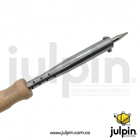 Cautín de 60W con mango de madera