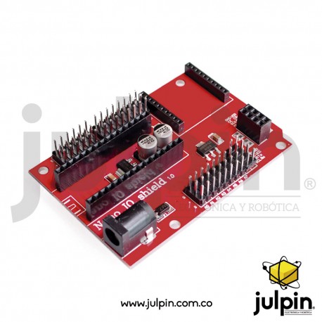 Tarjeta de expansión para Nano 328P con zócalo Xbee y NRF24L01