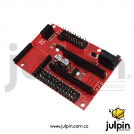 Tarjeta de expansión para Nano 328P con zócalo Xbee y NRF24L01