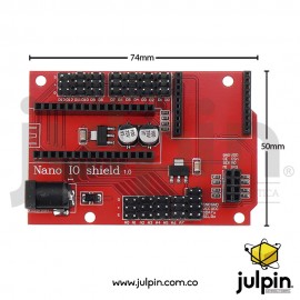 Tarjeta de expansión para Nano 328P con zócalo Xbee y NRF24L01