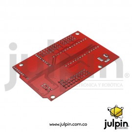 Tarjeta de expansión para Nano 328P con zócalo Xbee y NRF24L01