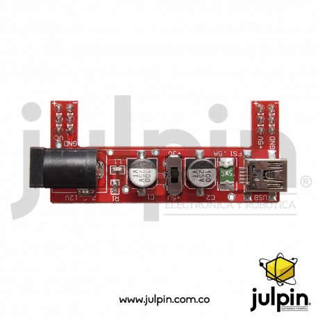 Módulo de alimentación 3.3~5V DC para breadboard (protoboard)