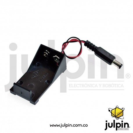 caja para batería 9V con enchufe