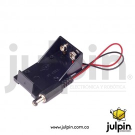 caja para batería 9V con enchufe