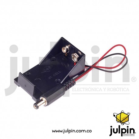 caja para batería 9V con enchufe