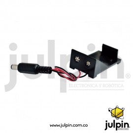 caja para batería 9V con enchufe