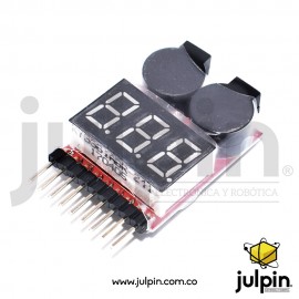 Probador de carga para baterías LiPo de 1 a 8 Celdas 