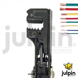 Pinza pela cables con extracción del recubrimiento Pinza pela cables con extracción del recubrimiento