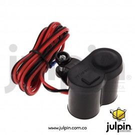 Cargador USB y Jack encendedor para moto