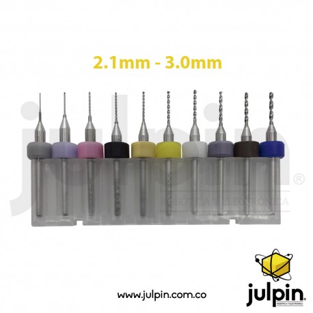 Set de 10 brocas para perforación de PCB