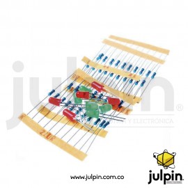 Kit básico de resistencias y leds