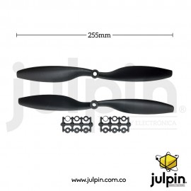 Hélice de 256mm de 2 aspas