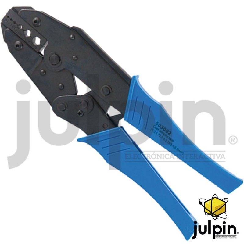 Ponchadora metálica para video y comunicación.