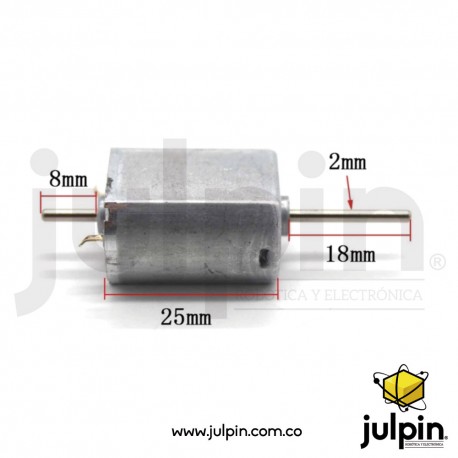 (3V-6V) Micro motor de doble eje con tornillo sin fin