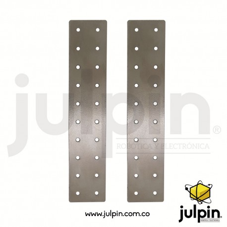 1 Par de tableros o placas de acero perforado
