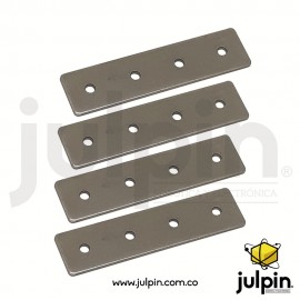 4 tableros o placas de acero perforado